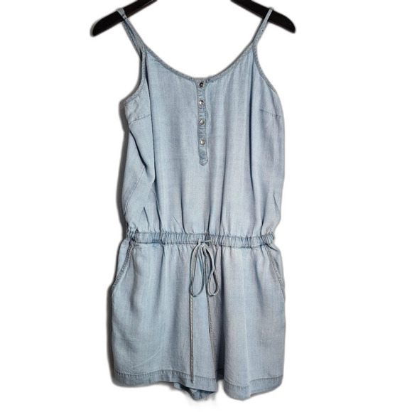 ana Summer Romper in Denim Like Fabric sz M - Picture 1 of 9